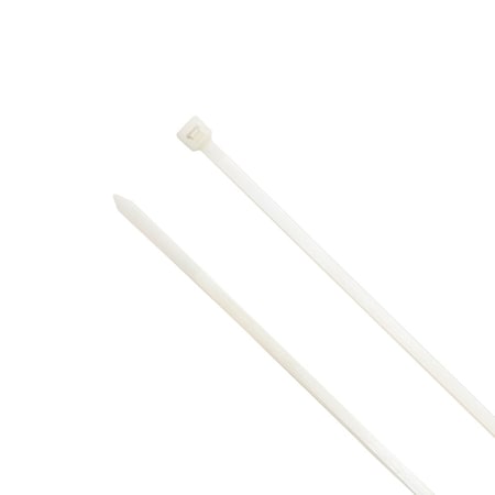 South Main Hardware Cable Tie, 15 in L, 4.4 in Max Bundle Dia., Natural, 50 lb Strength, 100 PK 222029